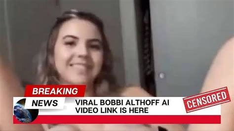 bobbi althoff nudes leak|Bobbi Althoff responds to leak video going viral